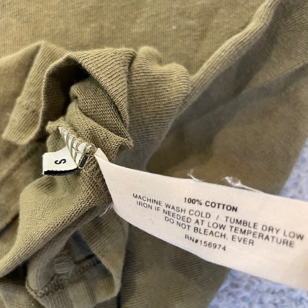 Imogene and Willie T-Shirt Men Small Olive Green Short Sleeve Crew Neck USA Made - Picture 8 of 8